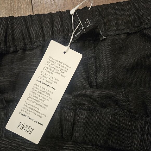 💫NWT Eileen Fisher Women's Tencel & Organic Linen Slub Easy Pant Plus Size 3X - Picture 15 of 16